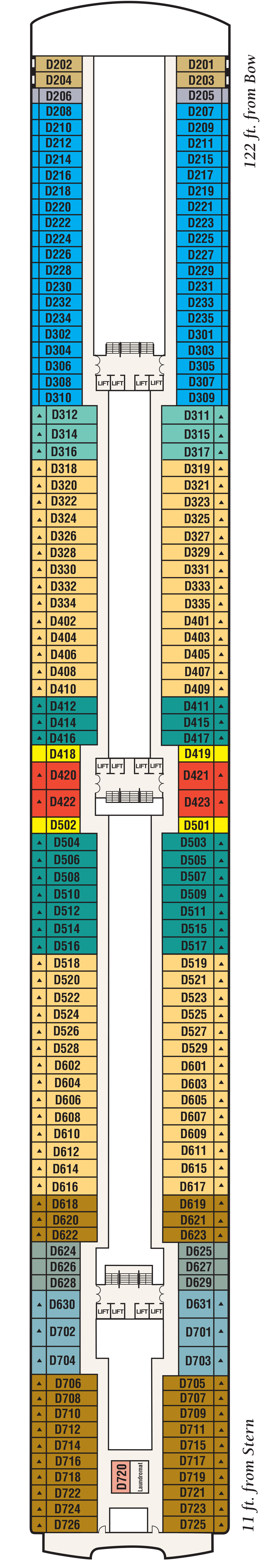 Dolphin (Deck 9) deck plan for Coral Princess