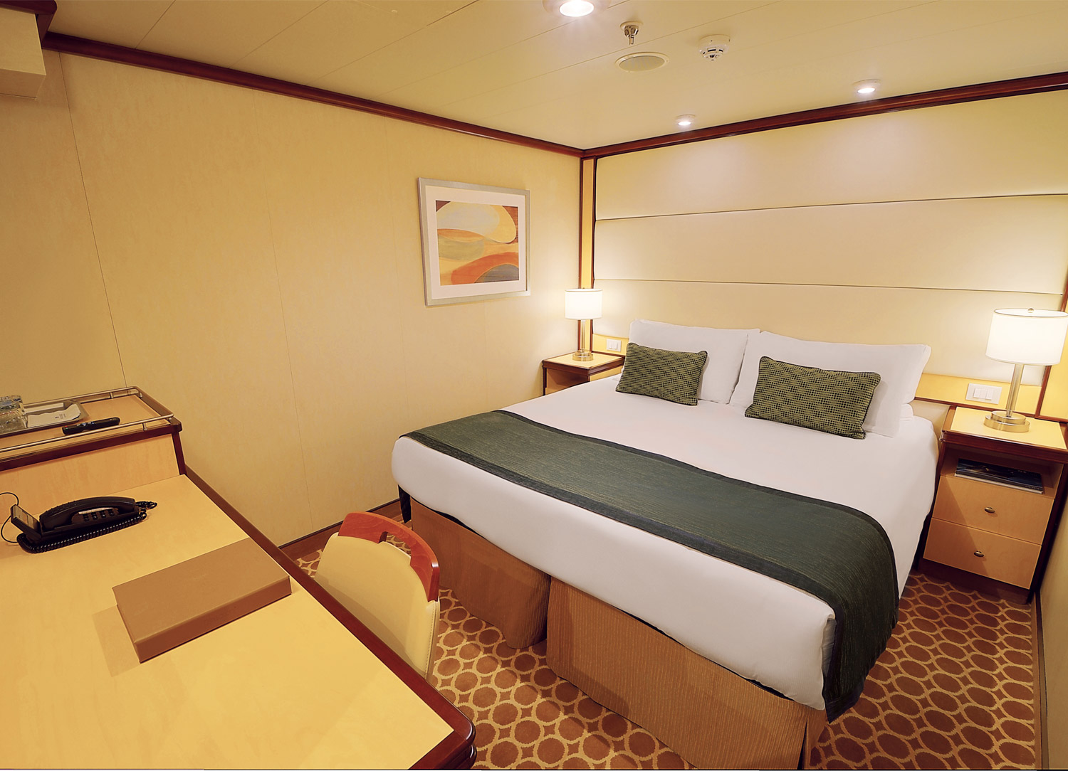 Interior  stateroom on Majestic Princess