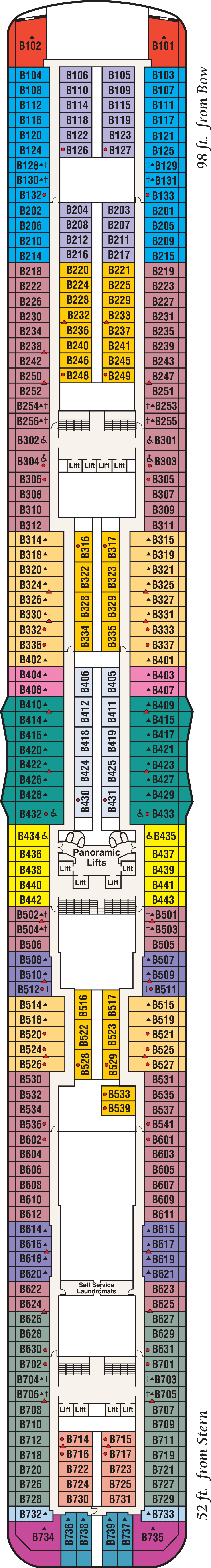 Baja (Deck 11) deck plan for Majestic Princess