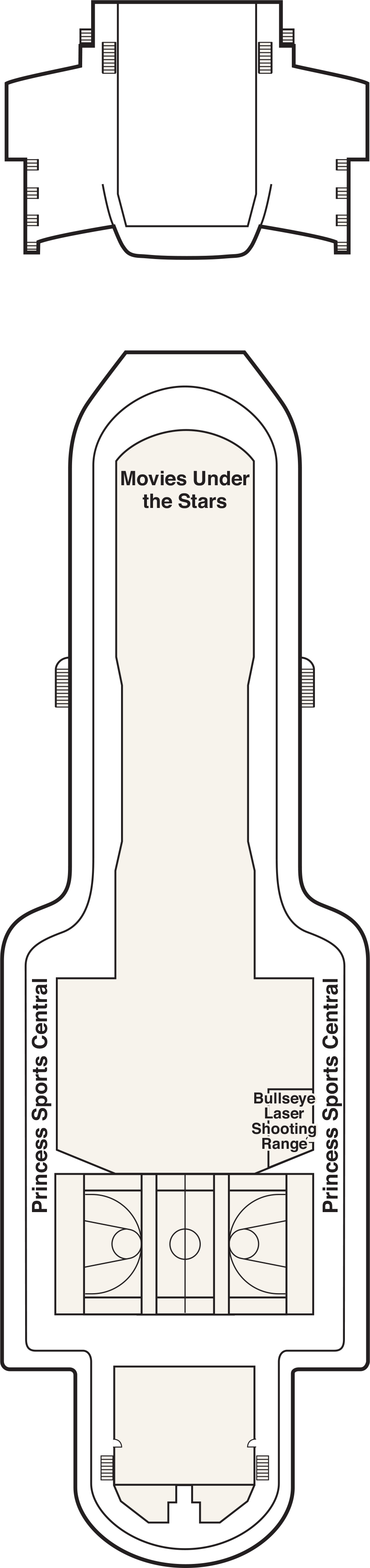 Sports (Deck 18) deck plan for Majestic Princess