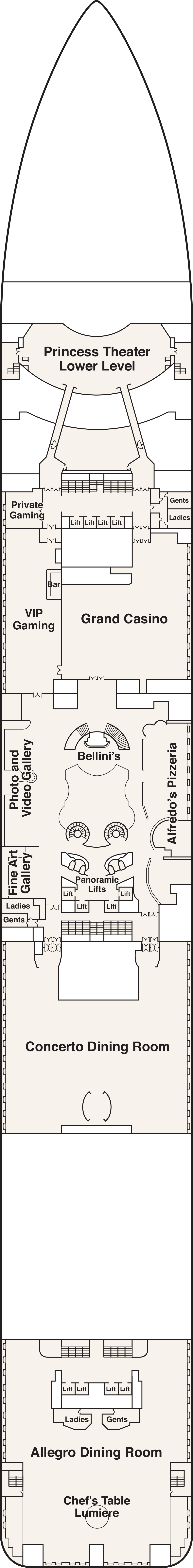 Fiesta (Deck 6) deck plan for Majestic Princess