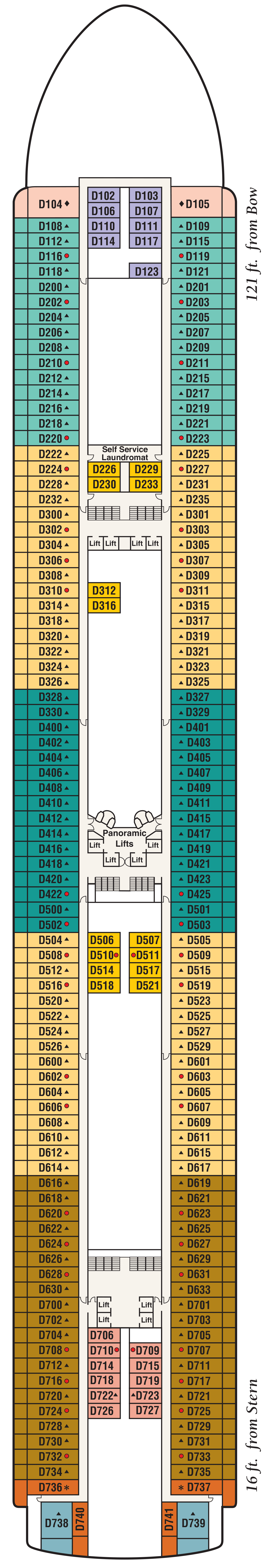 Dolphin (Deck 9) deck plan for Diamond Princess