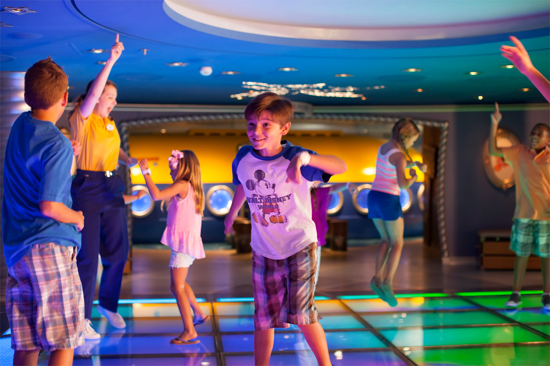  Kids have their very own space onboard <em>Disney Dream</em> with its many youth and teen clubs! 