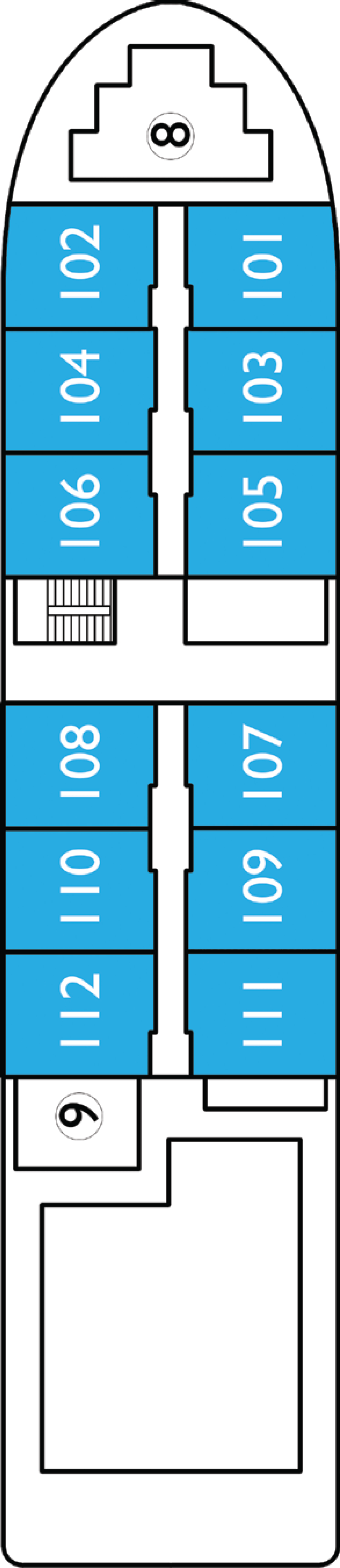 Mekong (Deck 1) deck plan for Avalon Siem Reap