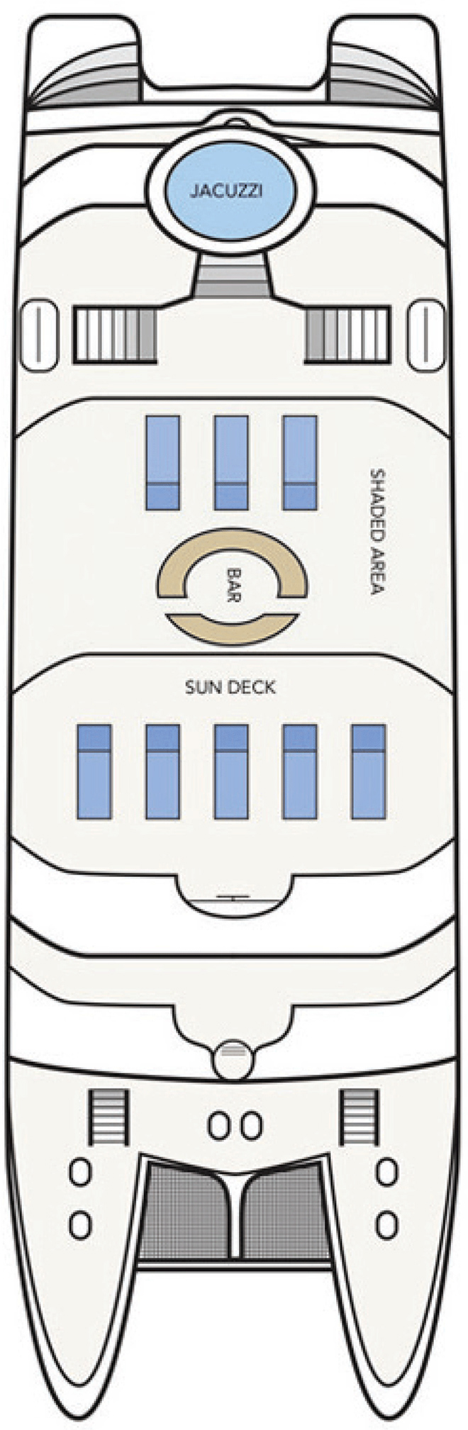 Sun (Deck 3) deck plan for Treasure of Galapagos 