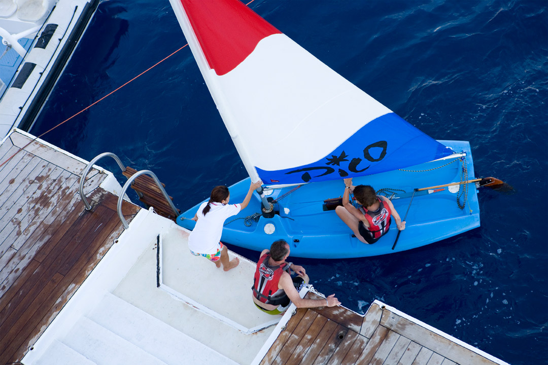  The complimentary Watersports Platforms opens up in warm weather!  