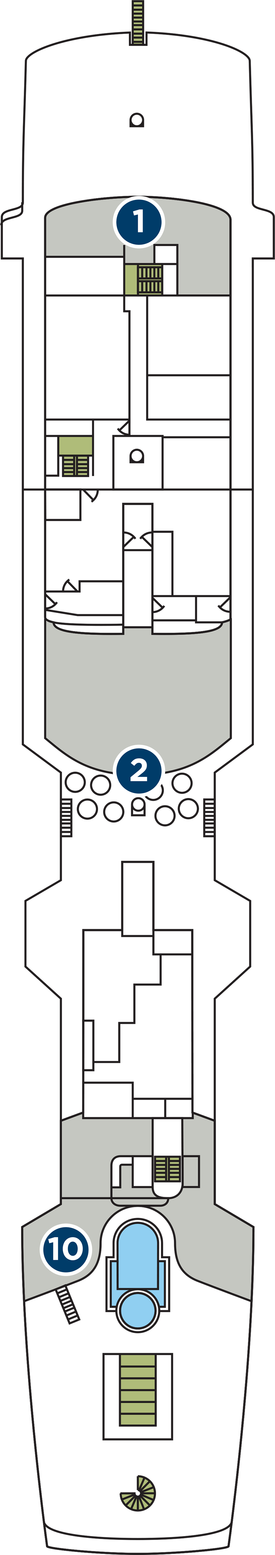 Deck 4 deck plan for Wind Star