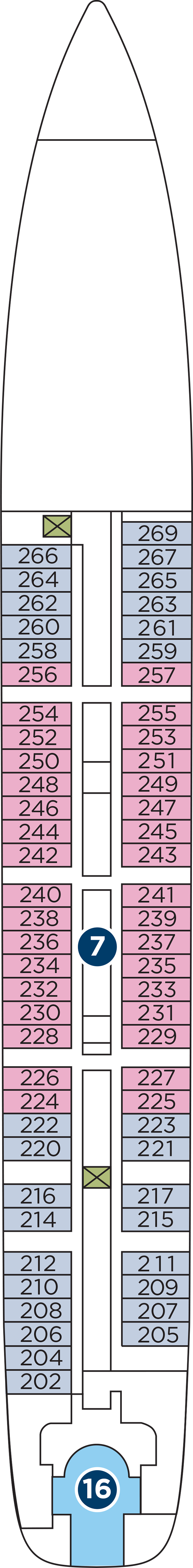Deck 2 deck plan for Wind Surf
