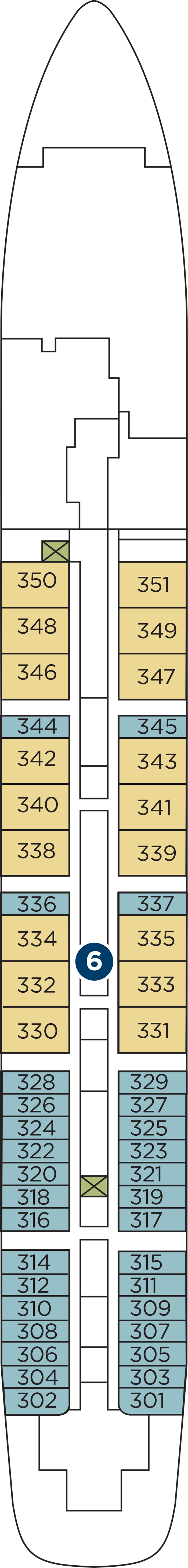 Deck 3 deck plan for Wind Surf