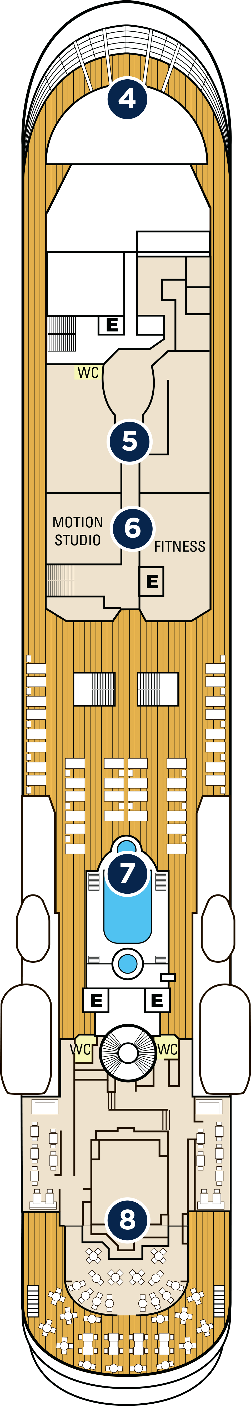 Deck 7 deck plan for Star Legend