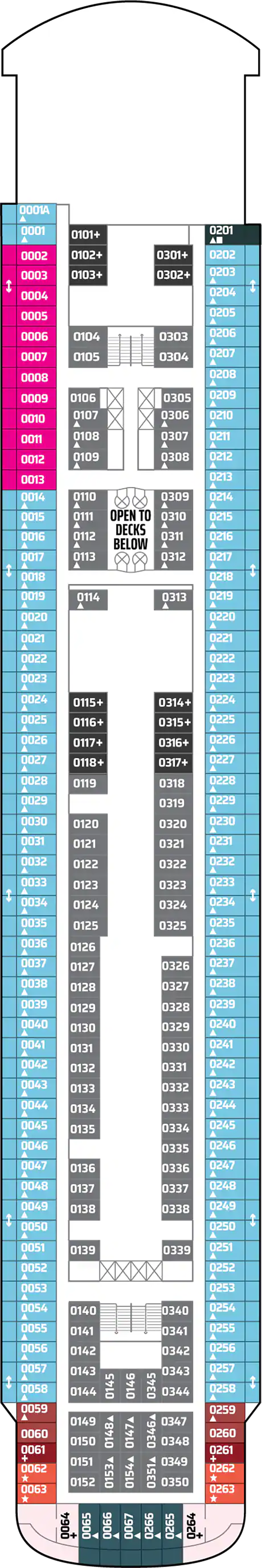 Norway (Deck 10) deck plan for Norwegian Sky