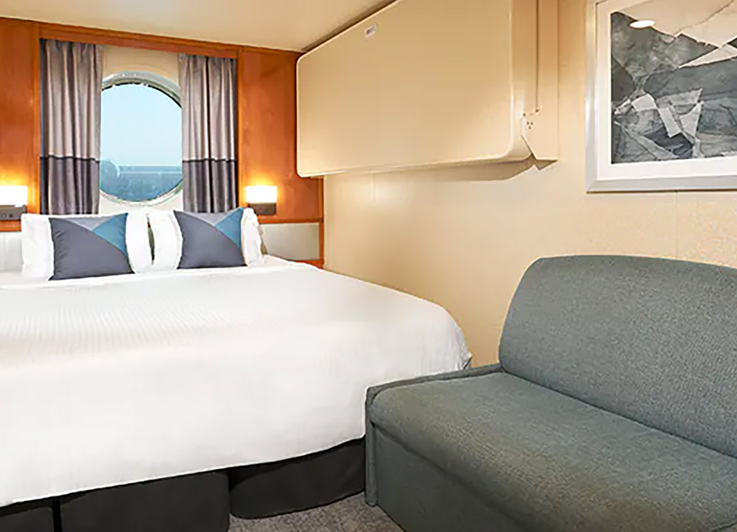 Oceanview with Large Porthole - Bedroom
