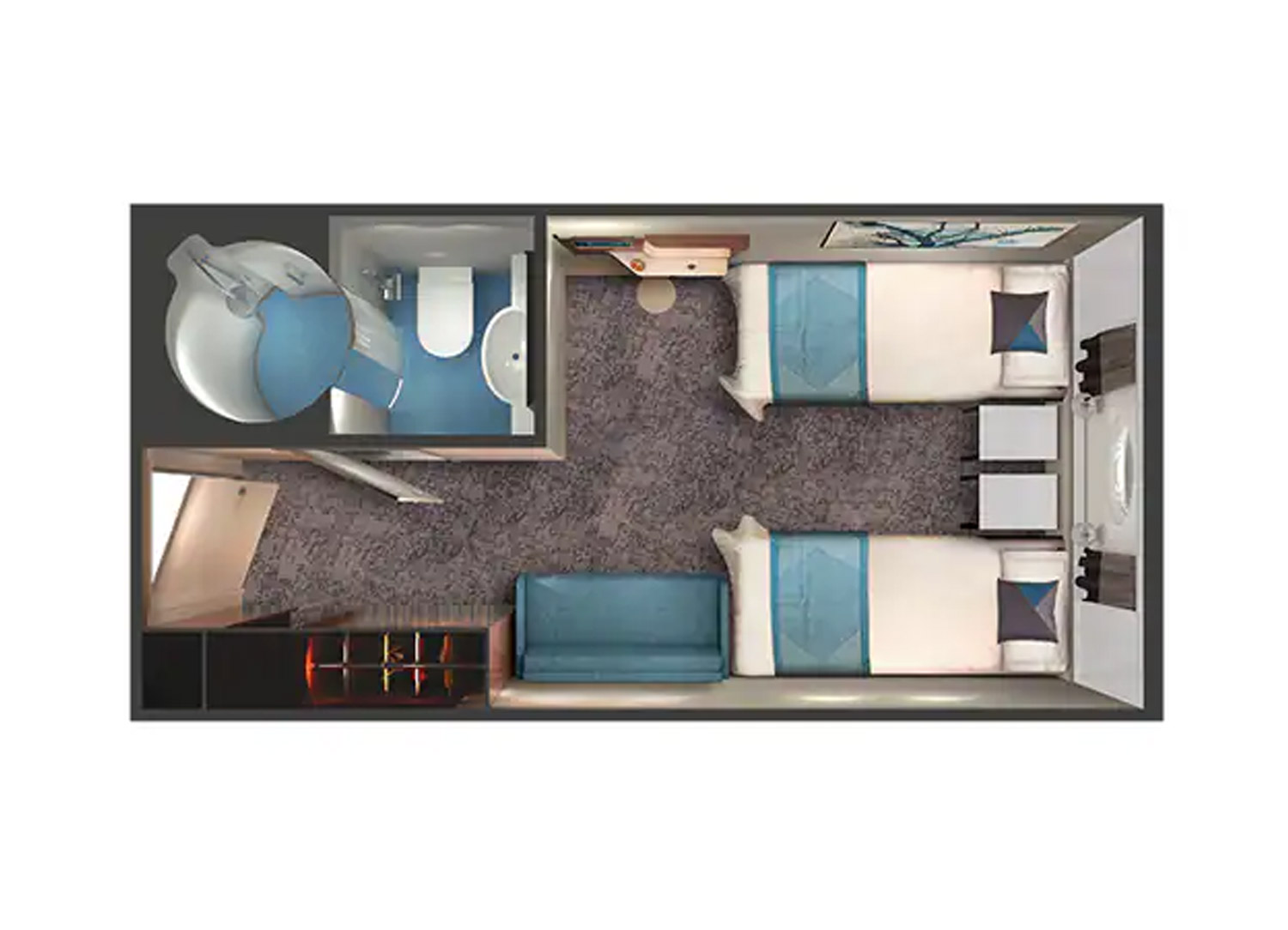 Oceanview with Large Porthole - Schematic
