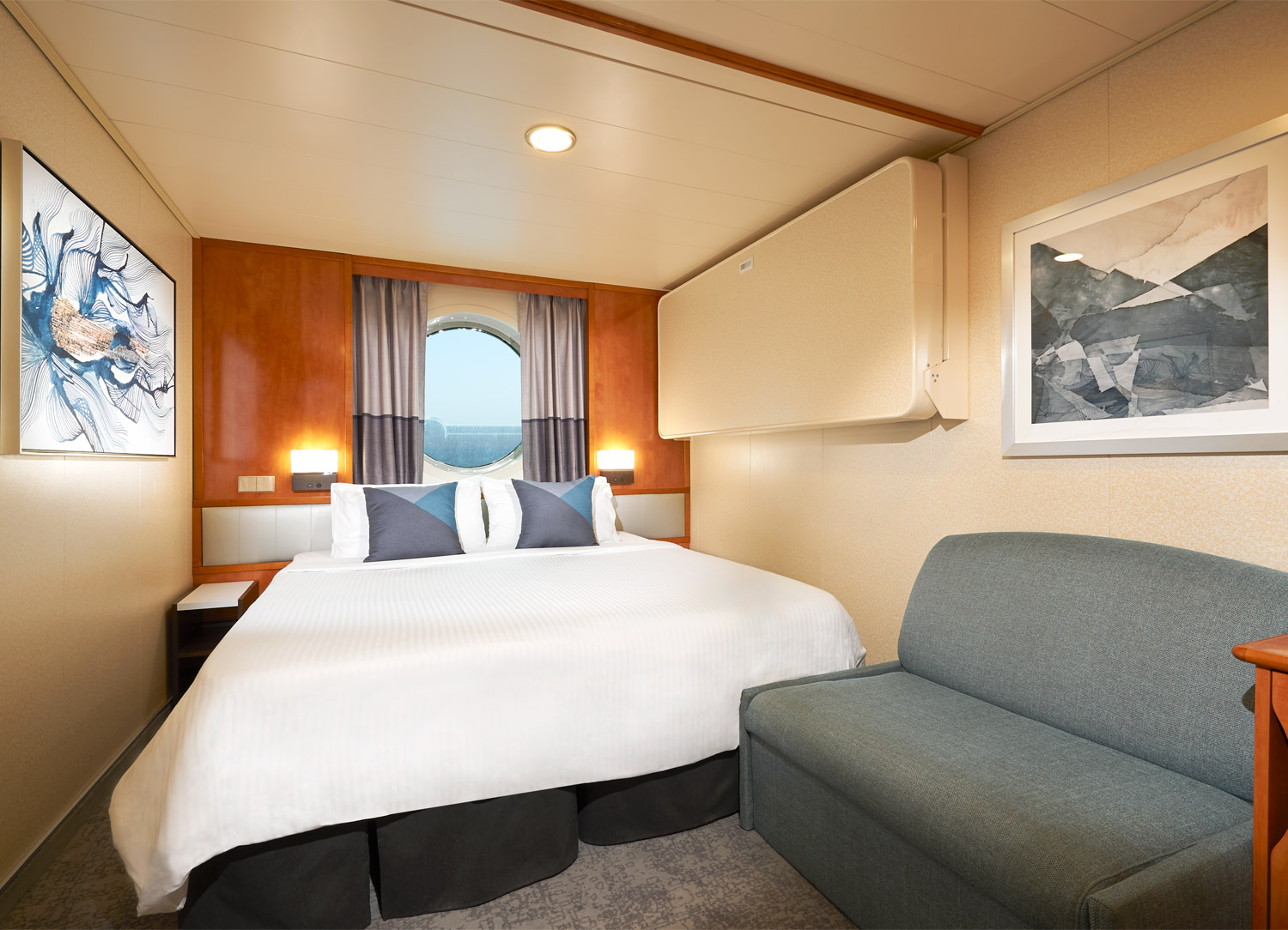 Oceanview with Large Porthole - Bedroom