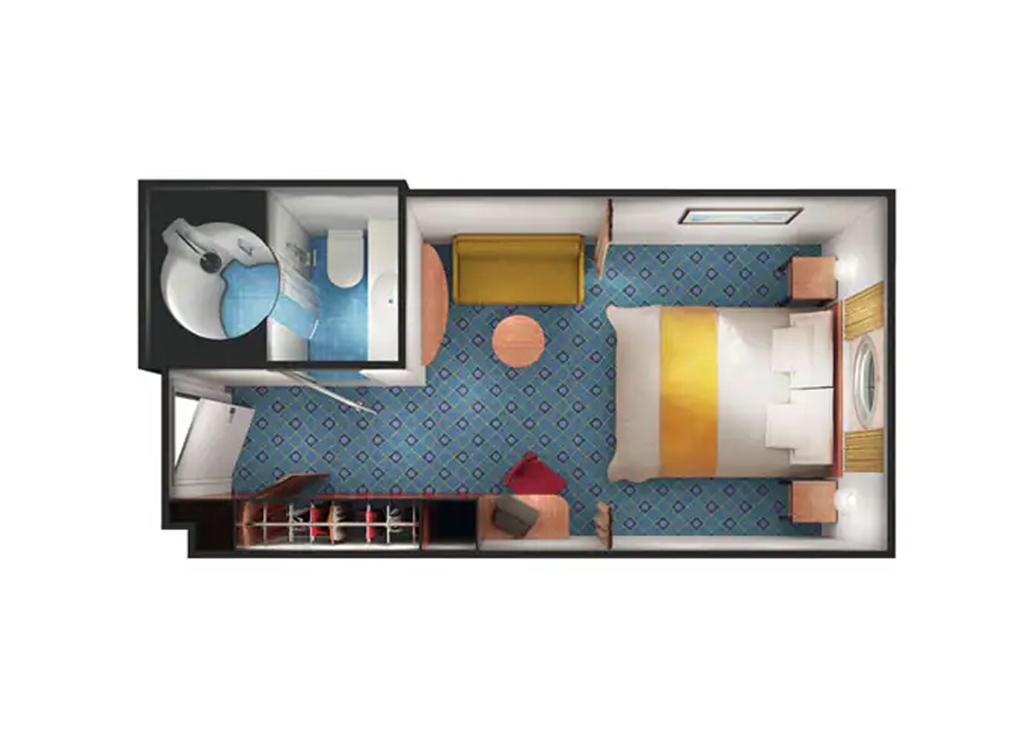 Oceanview with Large Porthole - Schematic