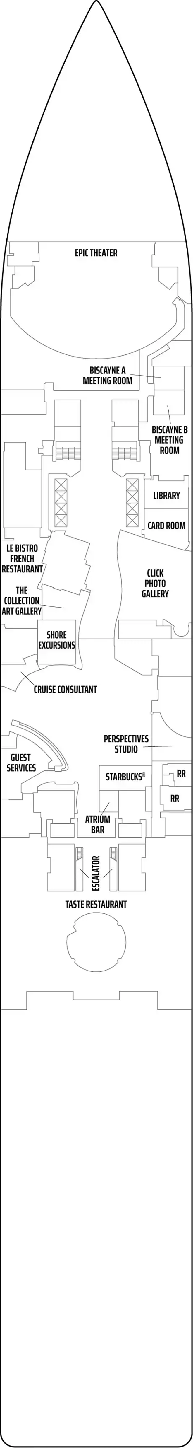 Deck 5 deck plan for Norwegian Epic