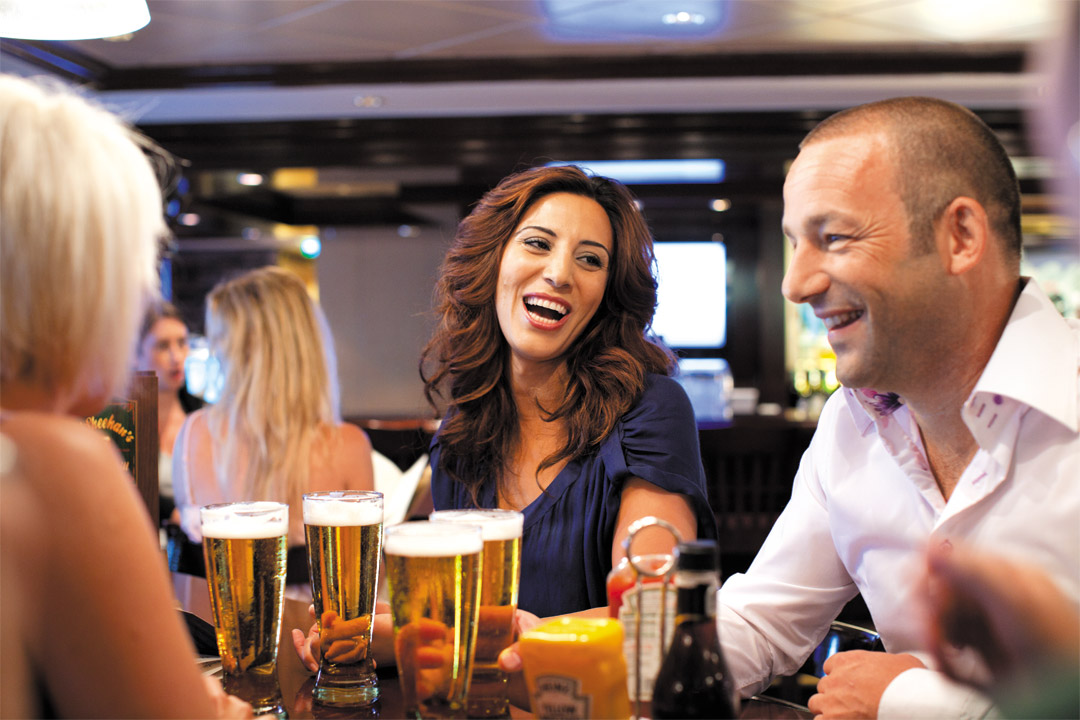 While sailing onboard a <em>Norwegian Epic</em> cruise, you can expect plenty of fun with new and old friends alike! 