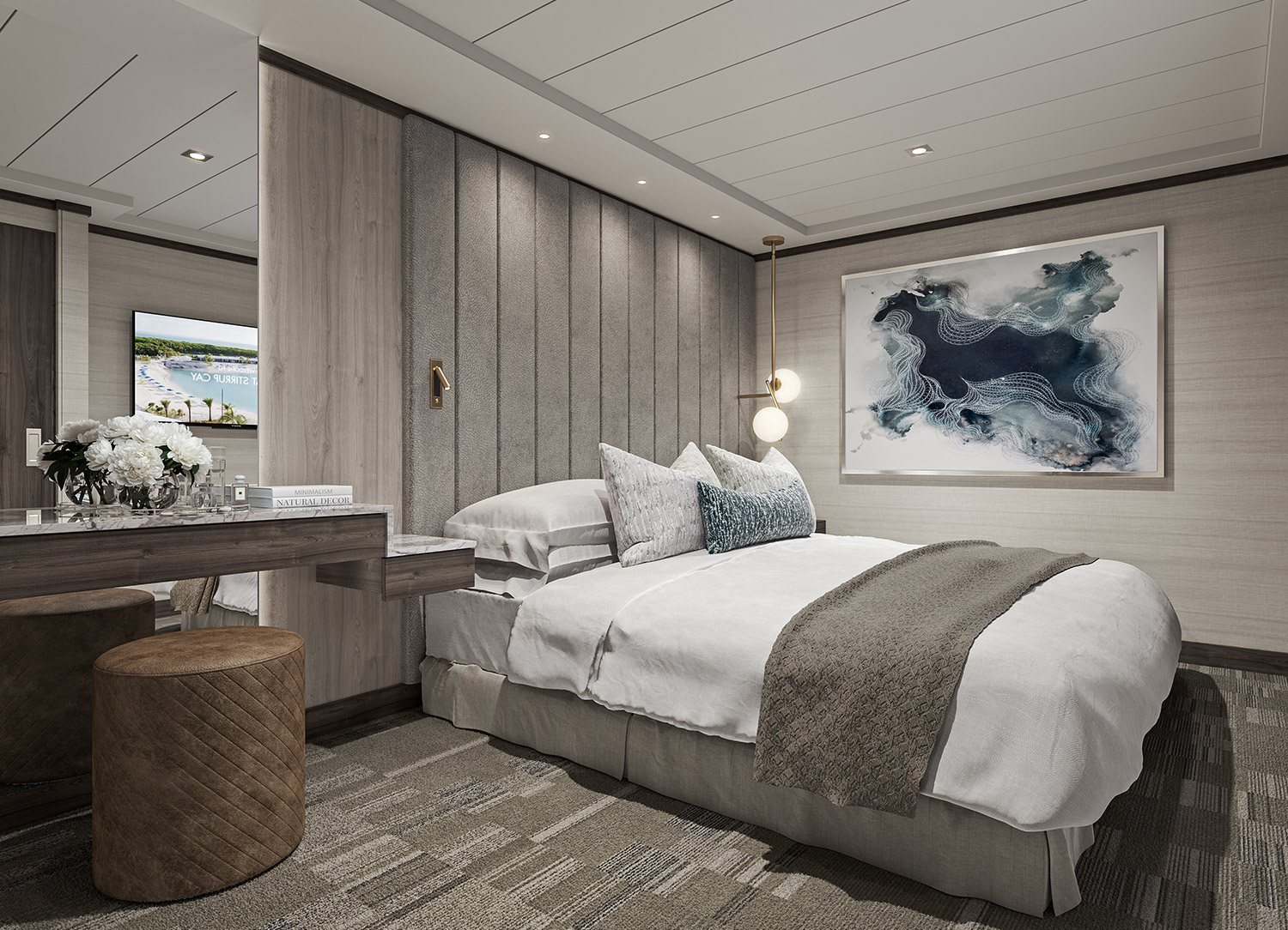 The Haven 2-Bedroom Family Villa with Balcony - Bedroom