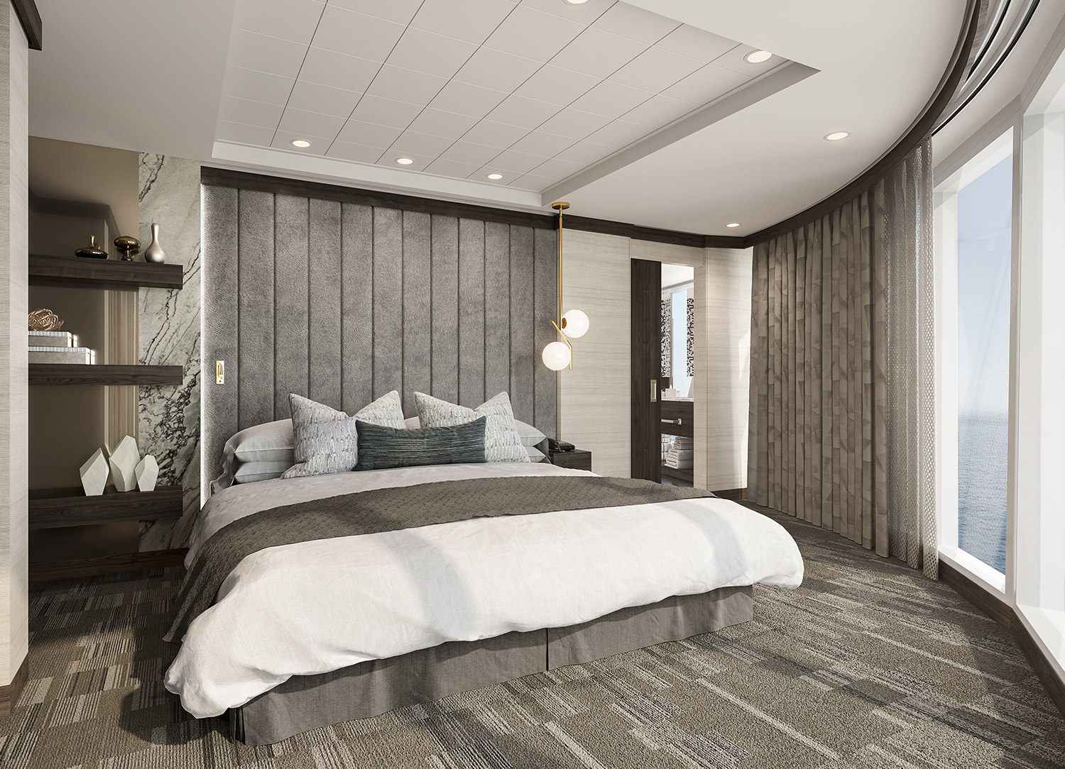The Haven Deluxe Owner's Suite with Large Balcony - Bedroom