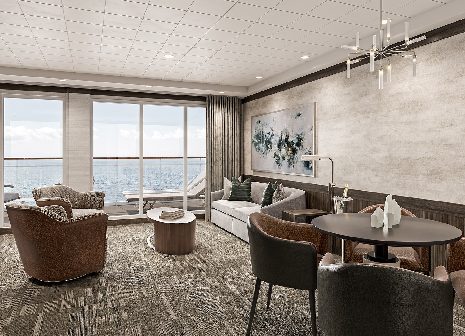 The Haven Deluxe Owner's Suite with Large Balcony - Living Room