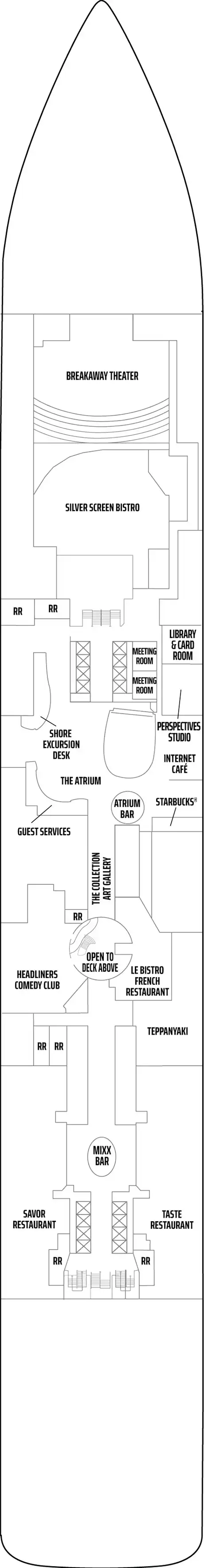 Deck 6 deck plan for Norwegian Breakaway