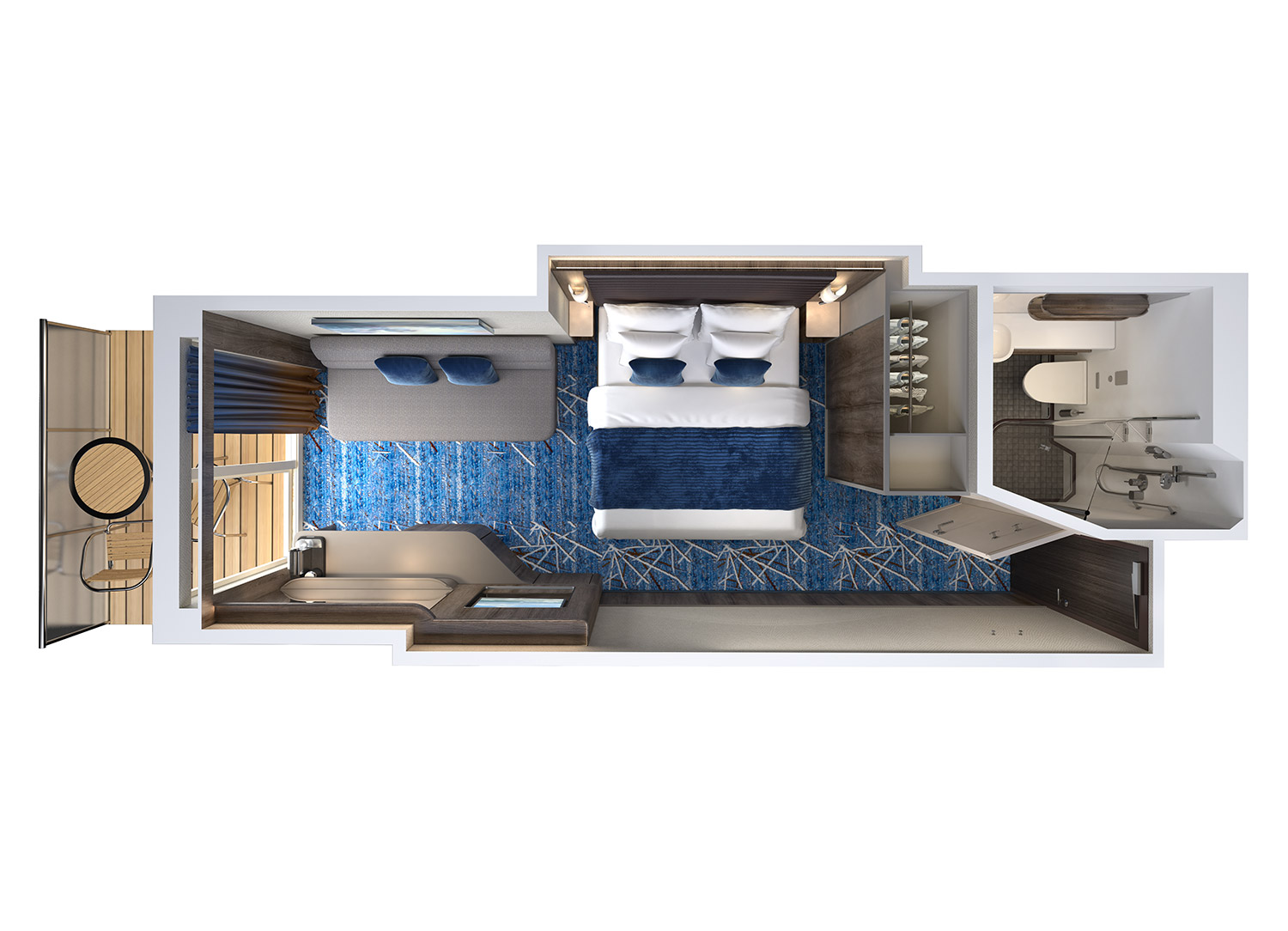 Family Club Balcony Suite - Schematic