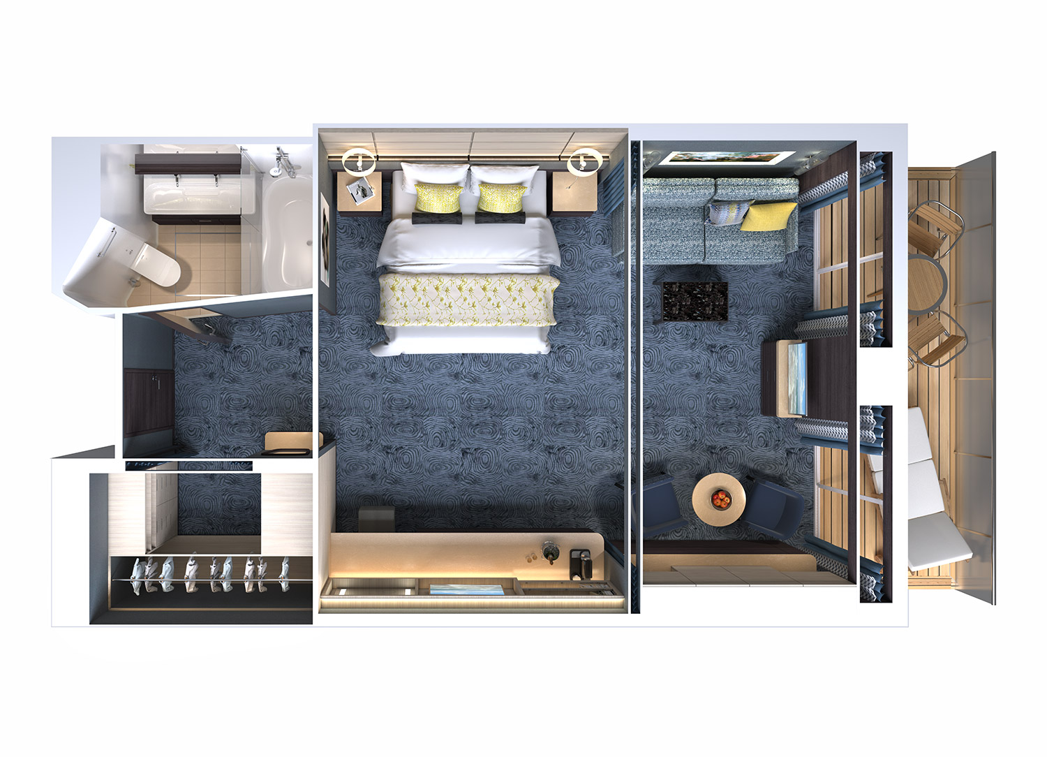 The Haven Family Villa Suite with Balcony - Schematic