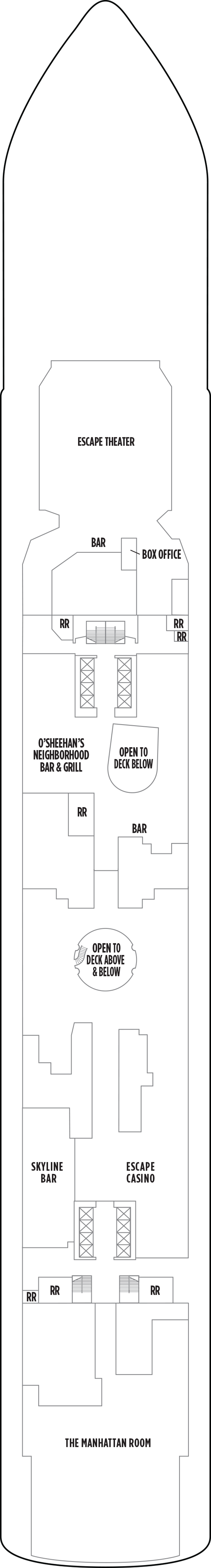 Deck 7 deck plan for Norwegian Escape
