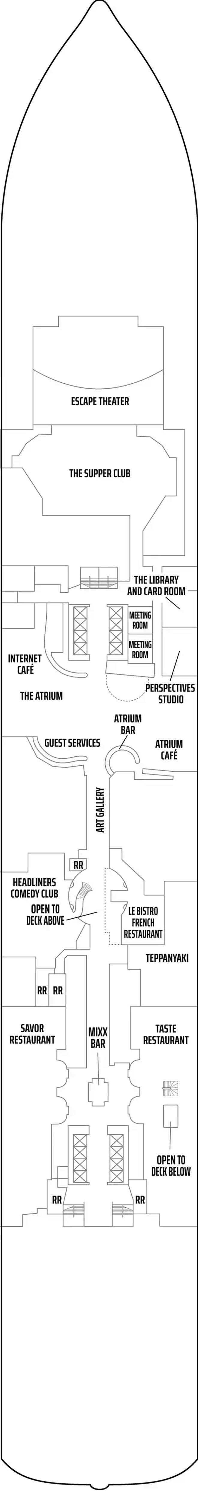 Deck 6 deck plan for Norwegian Escape