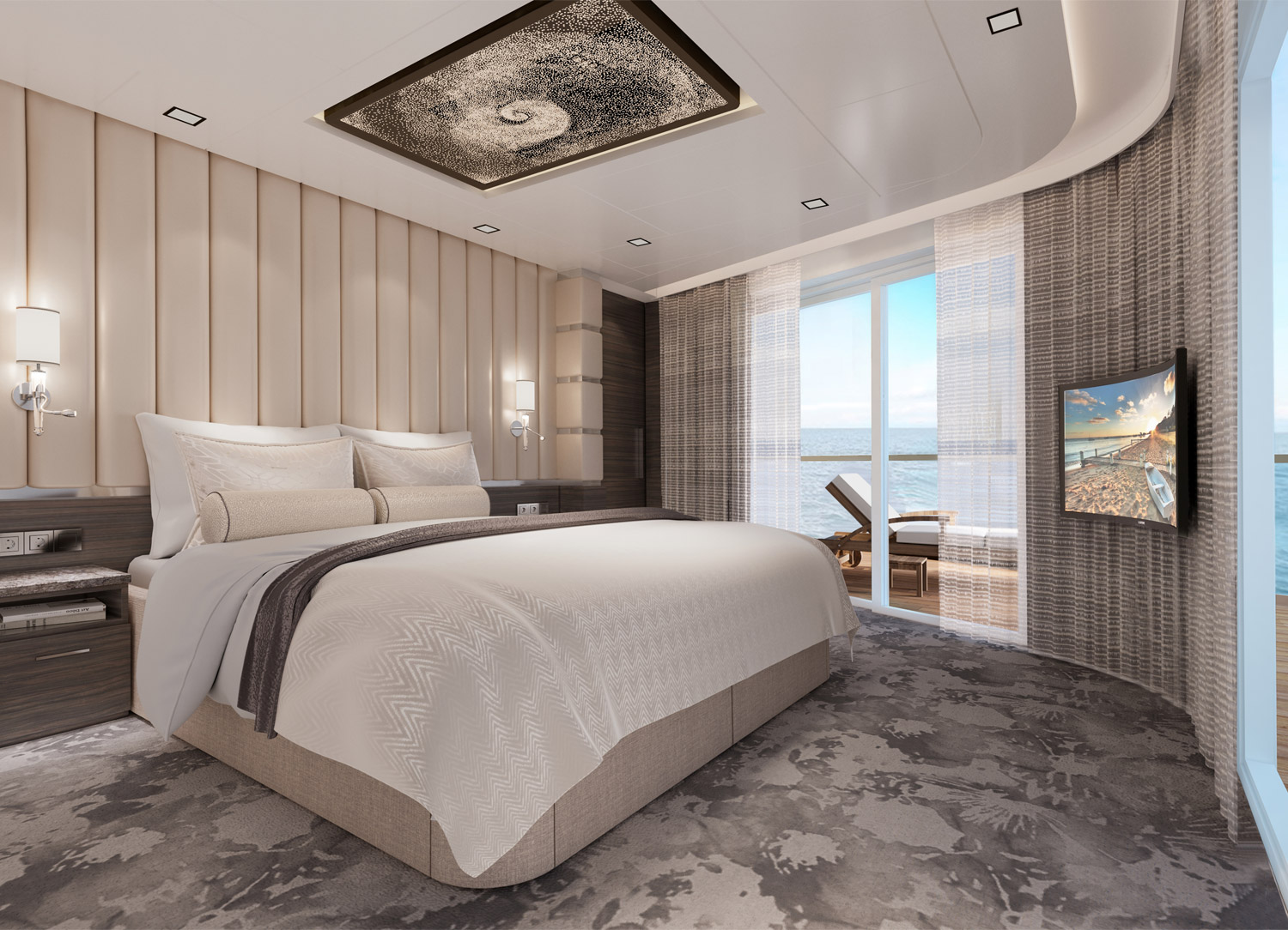 The Haven Deluxe Owner's Suite with Large Balcony - Bedroom