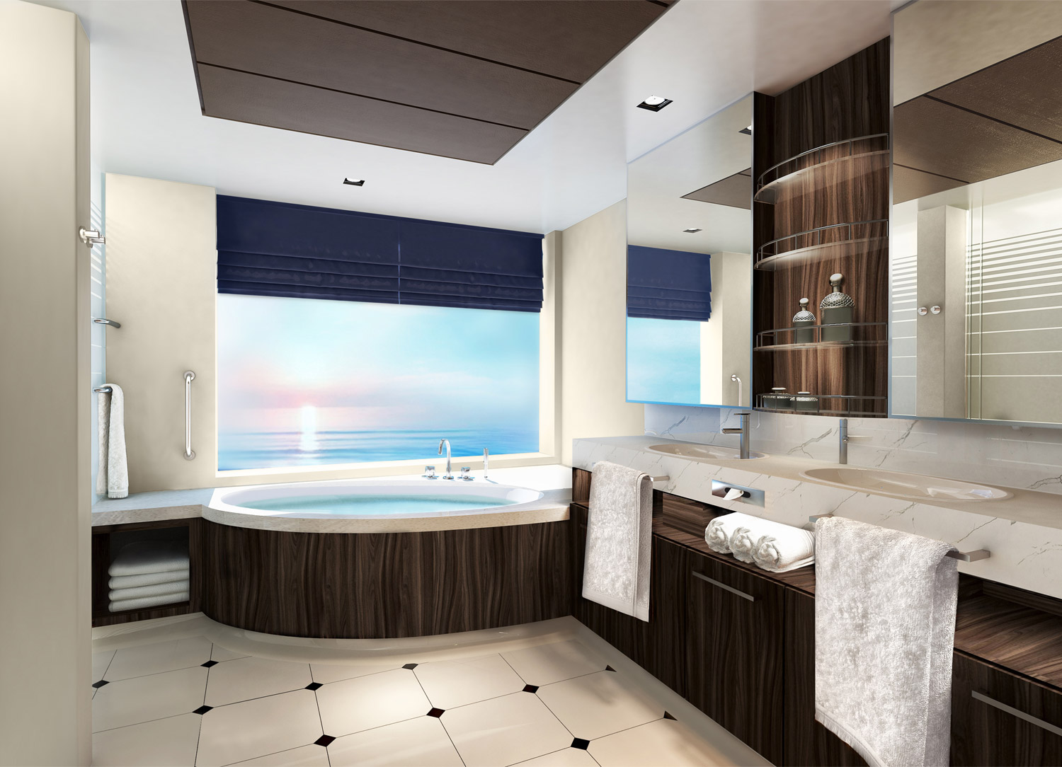 The Haven 2-Bedroom Family Villa with Large Balcony - Bathroom