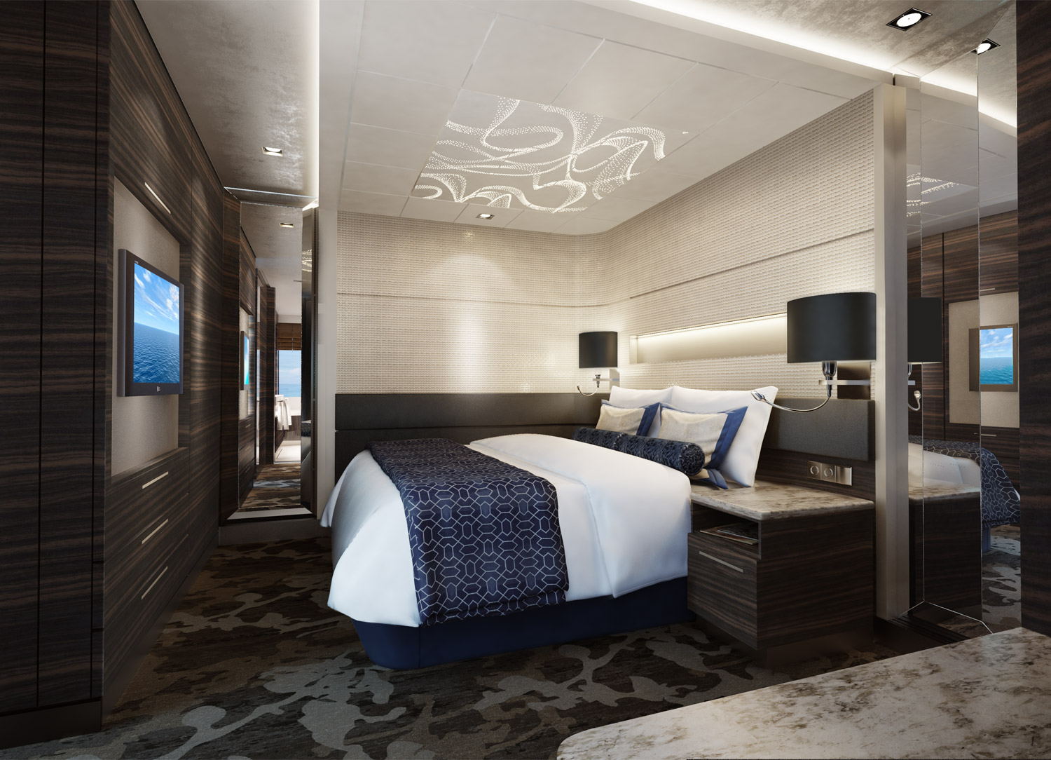 The Haven 2-Bedroom Family Villa with Large Balcony - Bedroom