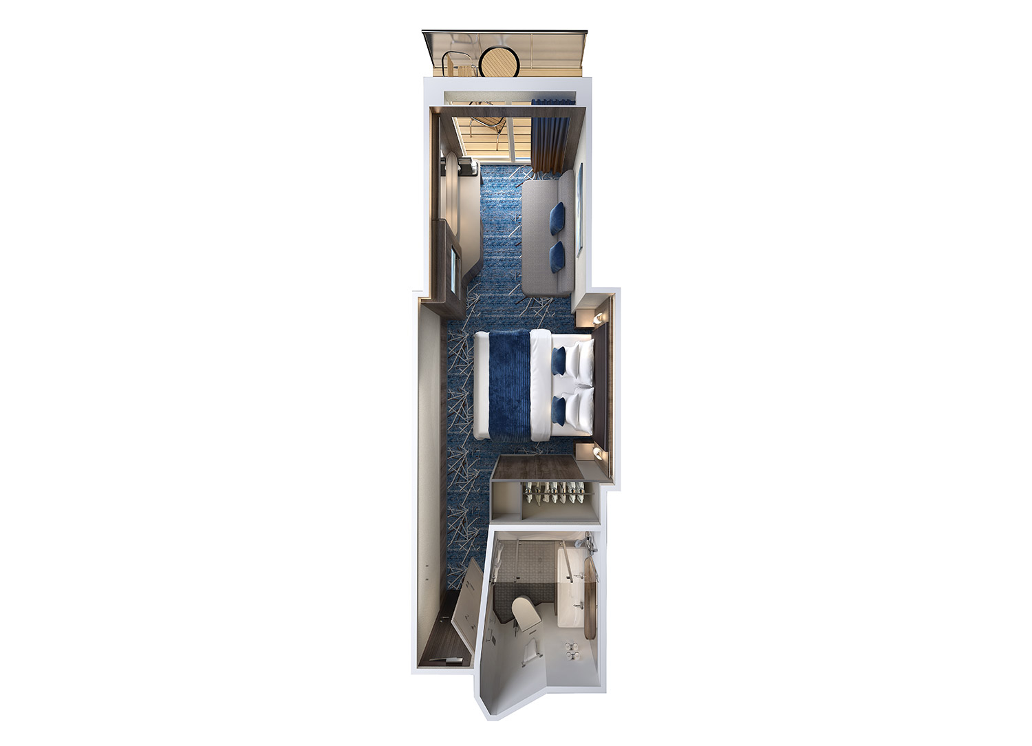 Family Club Balcony Suite - Schematic