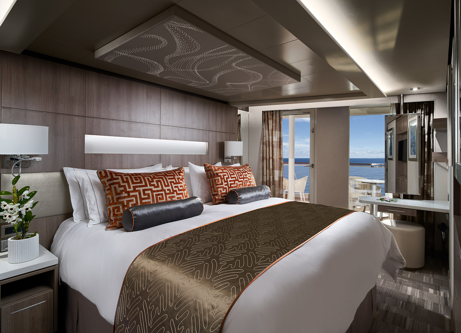 The Haven Aft-Facing Penthouse with Large Balcony - Bedroom