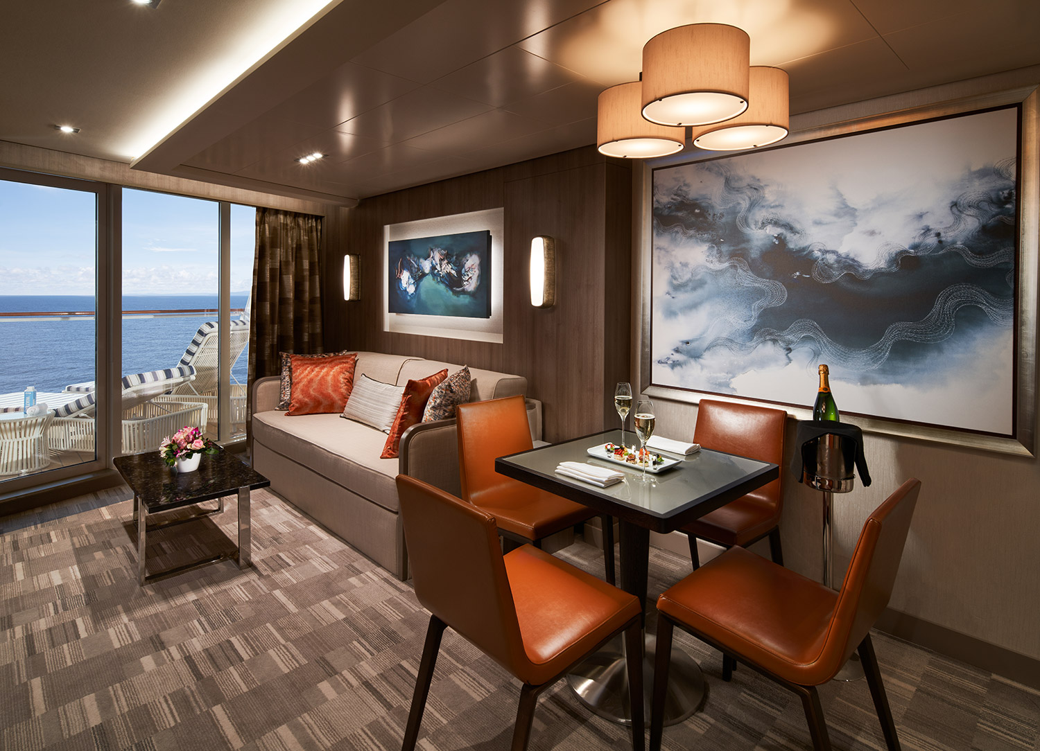 The Haven Aft-Facing Penthouse with Large Balcony - Living Room