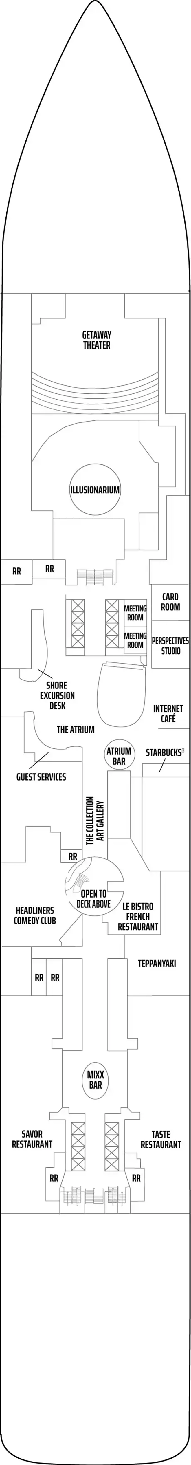 Deck 6 deck plan for Norwegian Getaway