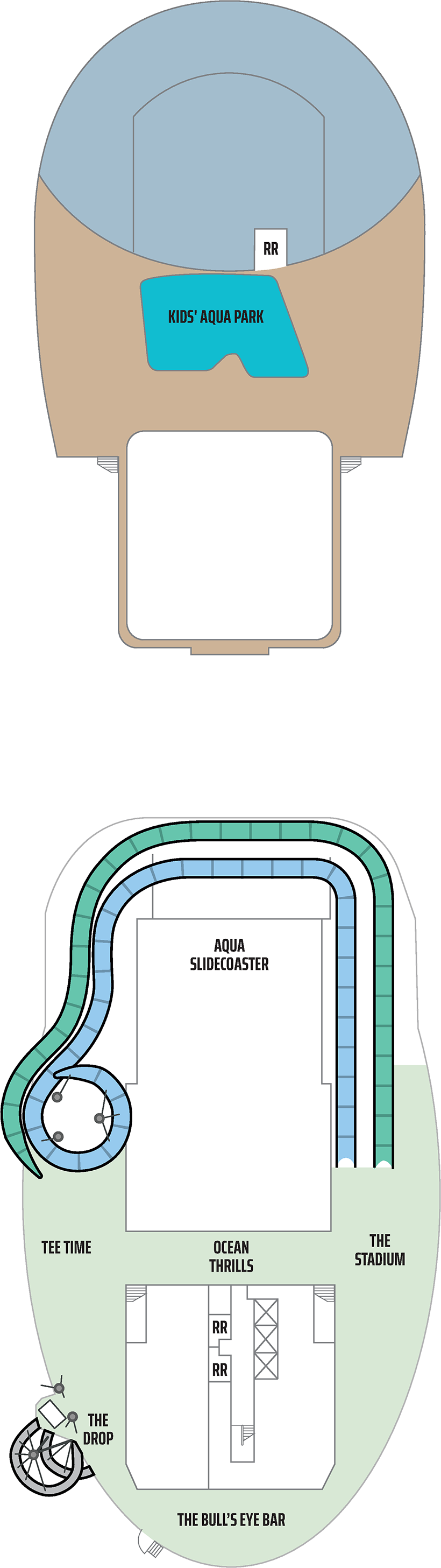Deck 18 deck plan for Norwegian Aqua
