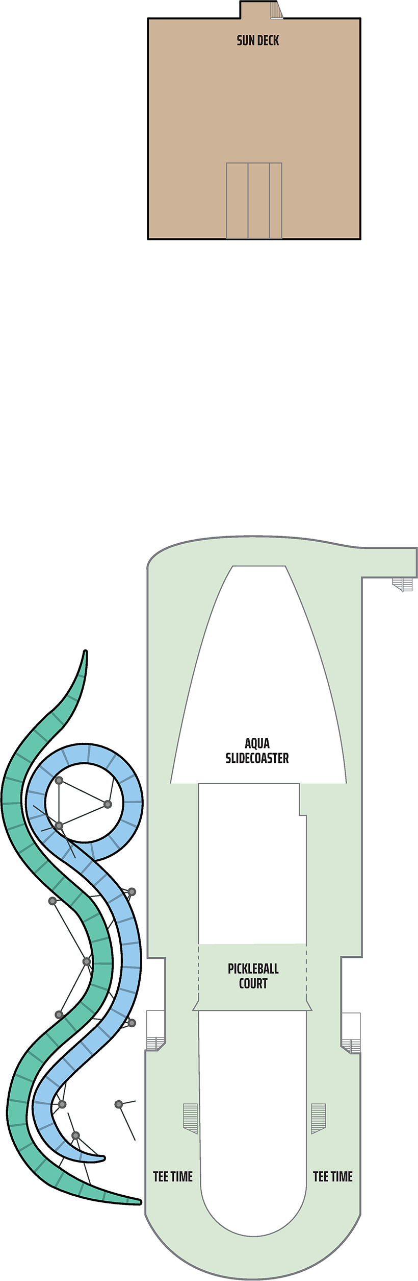 Deck 19 deck plan for Norwegian Aqua