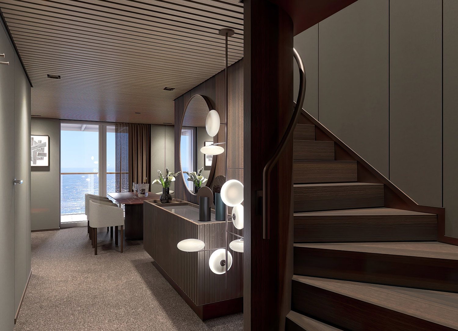 The Heaven 3-Bedroom Duplex Suite with Large Balcony - Living Room