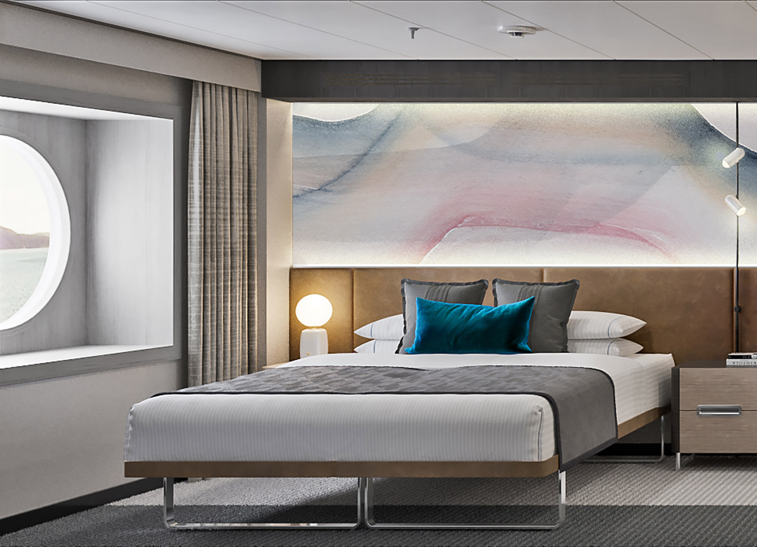 Large Oceanview with Round Window - Bedroom