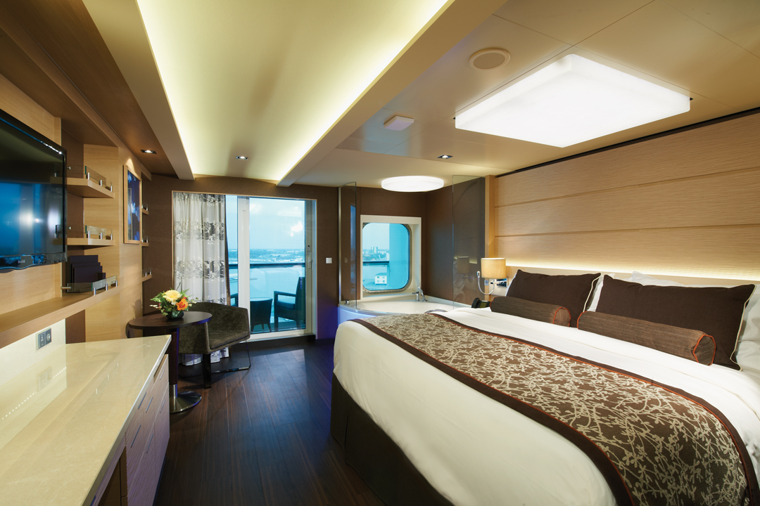 A Spa Suite aboard Norwegian Cruise Line provides guests with easy access to the Spa and Fitness Center, as well as complimentary access to the Thermal Spa Suites, sauna, hydrotherapy pools, steam room and heated loungers (which can be enjoyed during regular business hours).