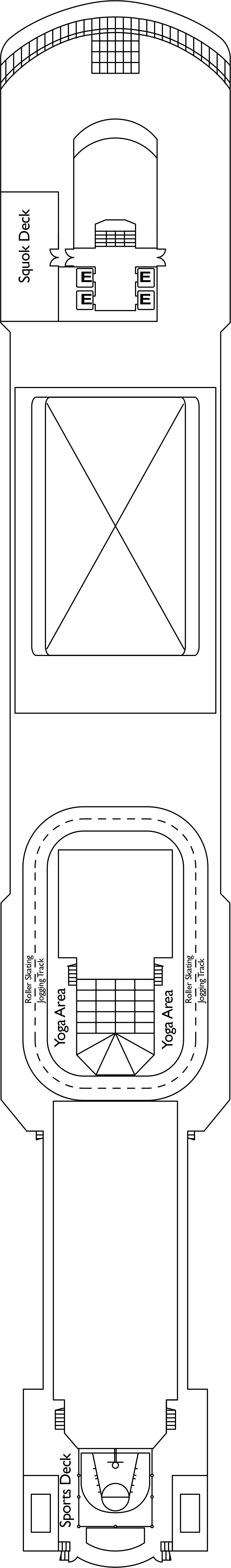 Turchese (Deck 11) deck plan for Costa Luminosa