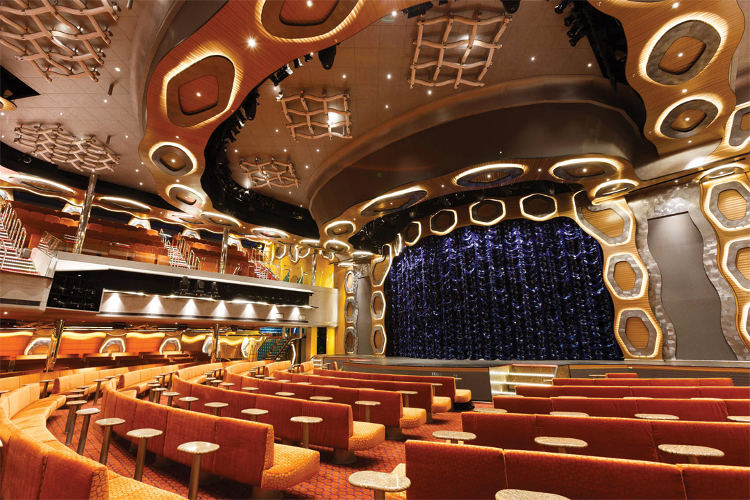  Enjoy a live performance in the beautiful Emerald Theater. 