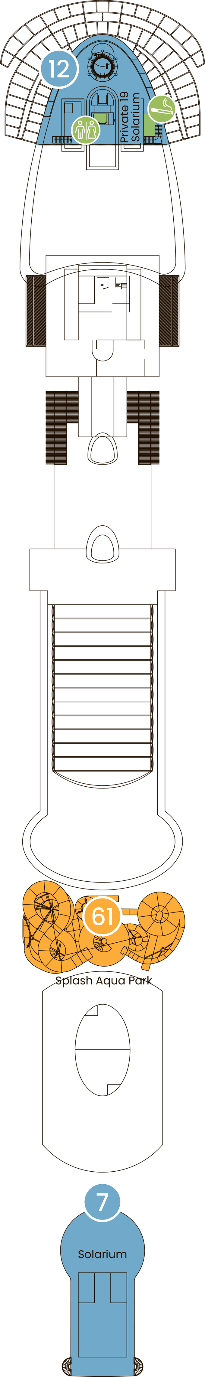 Pietrasanta (Deck 19) deck plan for Costa Toscana
