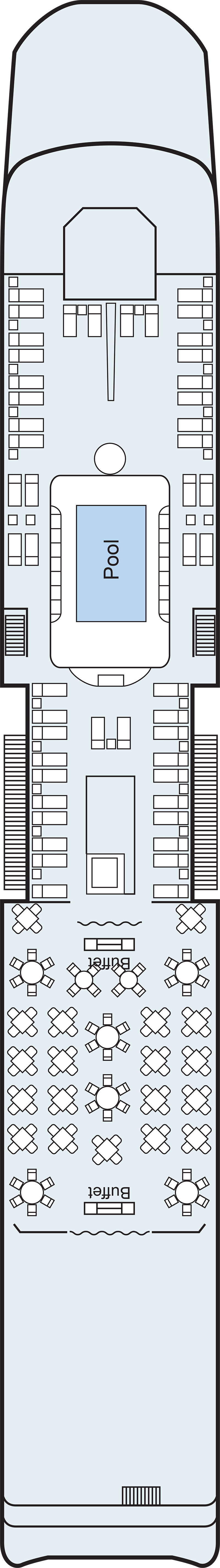 Sun (Deck 4) deck plan for Viking Osfrid