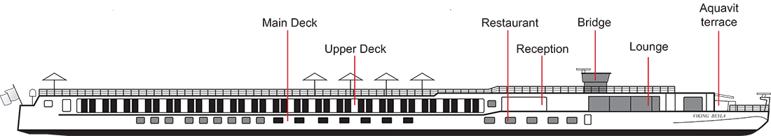 Where Main (Deck 1) is on Viking Beyla