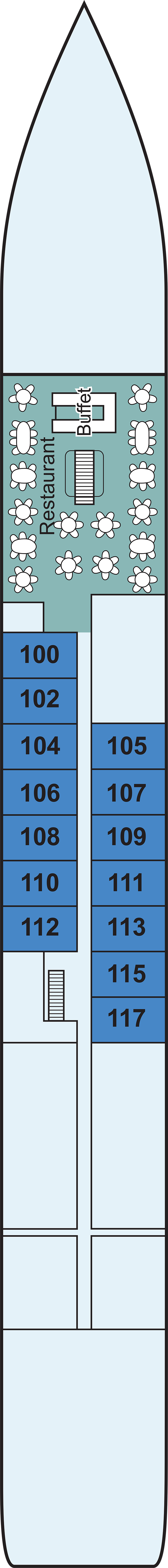 Main (Deck 1) deck plan for Viking Beyla