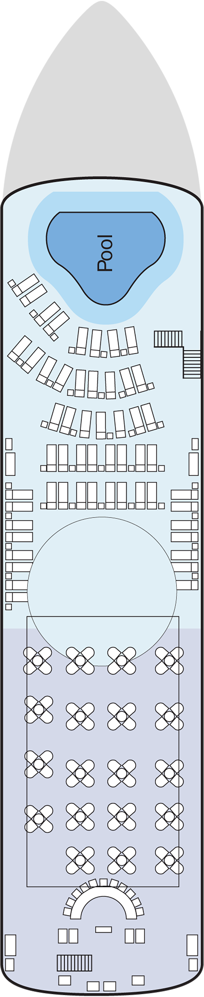 Sun (Deck 5) deck plan for MS Antares