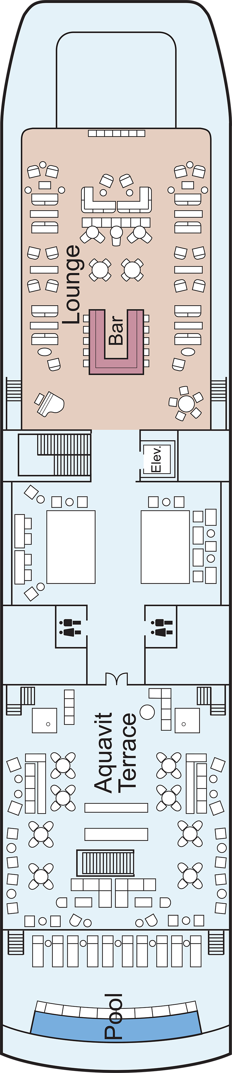 Pool (Deck 4) deck plan for Viking Osiris