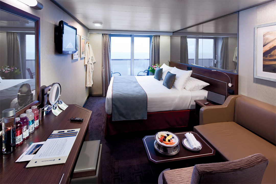  You can enjoy luxurious and spacious accommodations aboard this ship, including exclusive spa staterooms and suites. 